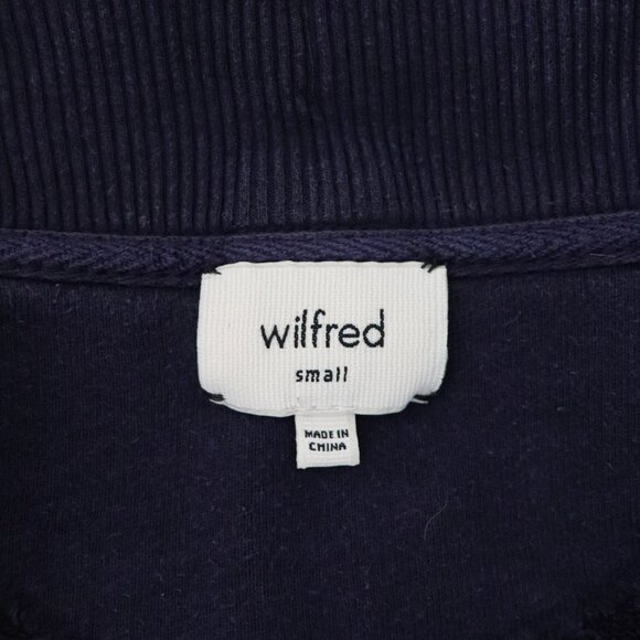 Wilfred Cocoon Open Front S Purple Raglan Long Sleeve Collared Sweater Cardigan - Picture 10 of 11